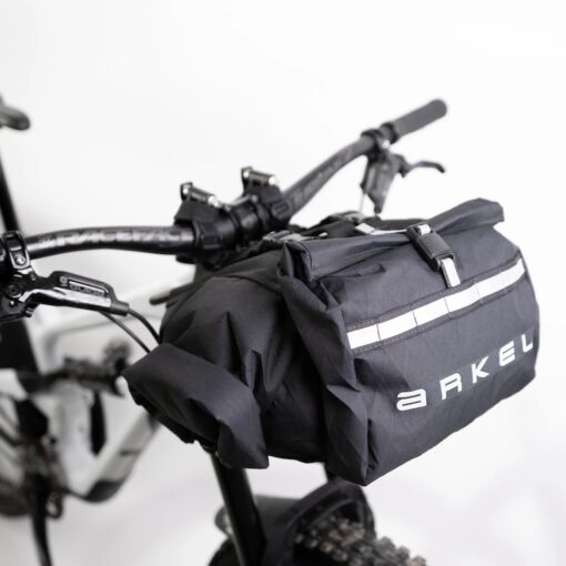 Arkel Front Rack Arkel Rollpacker Front 15L handlebar pack incl. hanger | CycleTouring